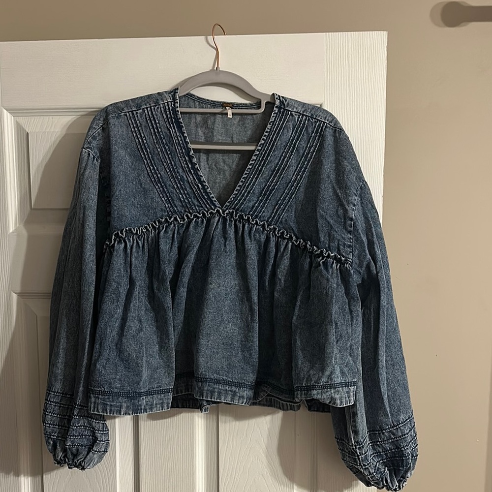 Free People Denim top